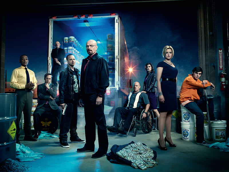 Breaking Bad Cast , breaking-bad, tv-shows, characters, jesse-pinkman, walter-white, HD wallpaper