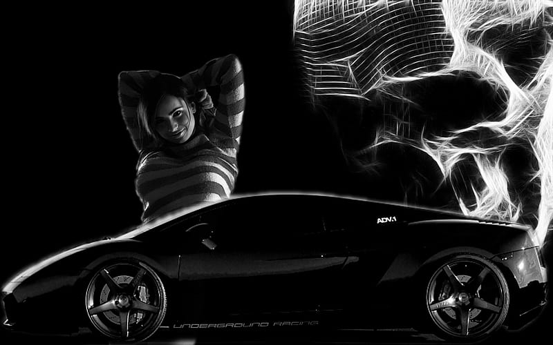 Lambo blanco y negro, carros, calaveras, blanco y negro, lamborghinni,  chicas, Fondo de pantalla HD | Peakpx