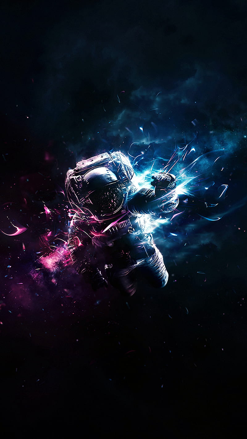 astronaut, astronaute, space, HD phone wallpaper