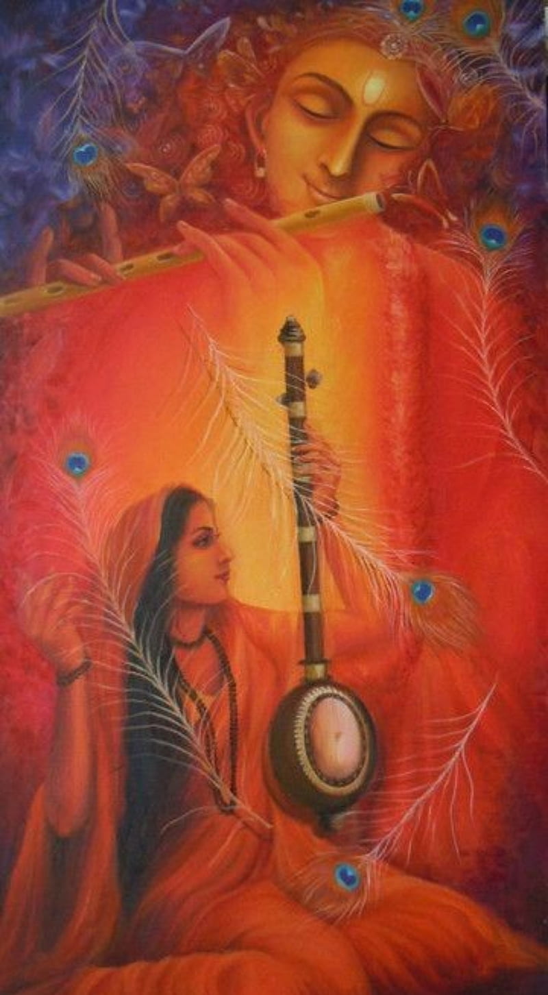 Krishna, krushna, meera, HD phone wallpaper | Peakpx