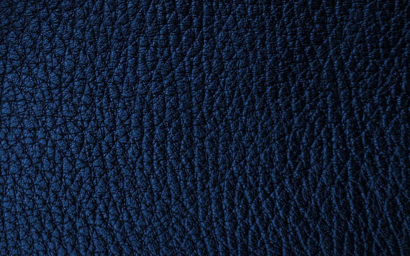 blue leather texture, blue leather background, blue texture, fabric, HD wallpaper