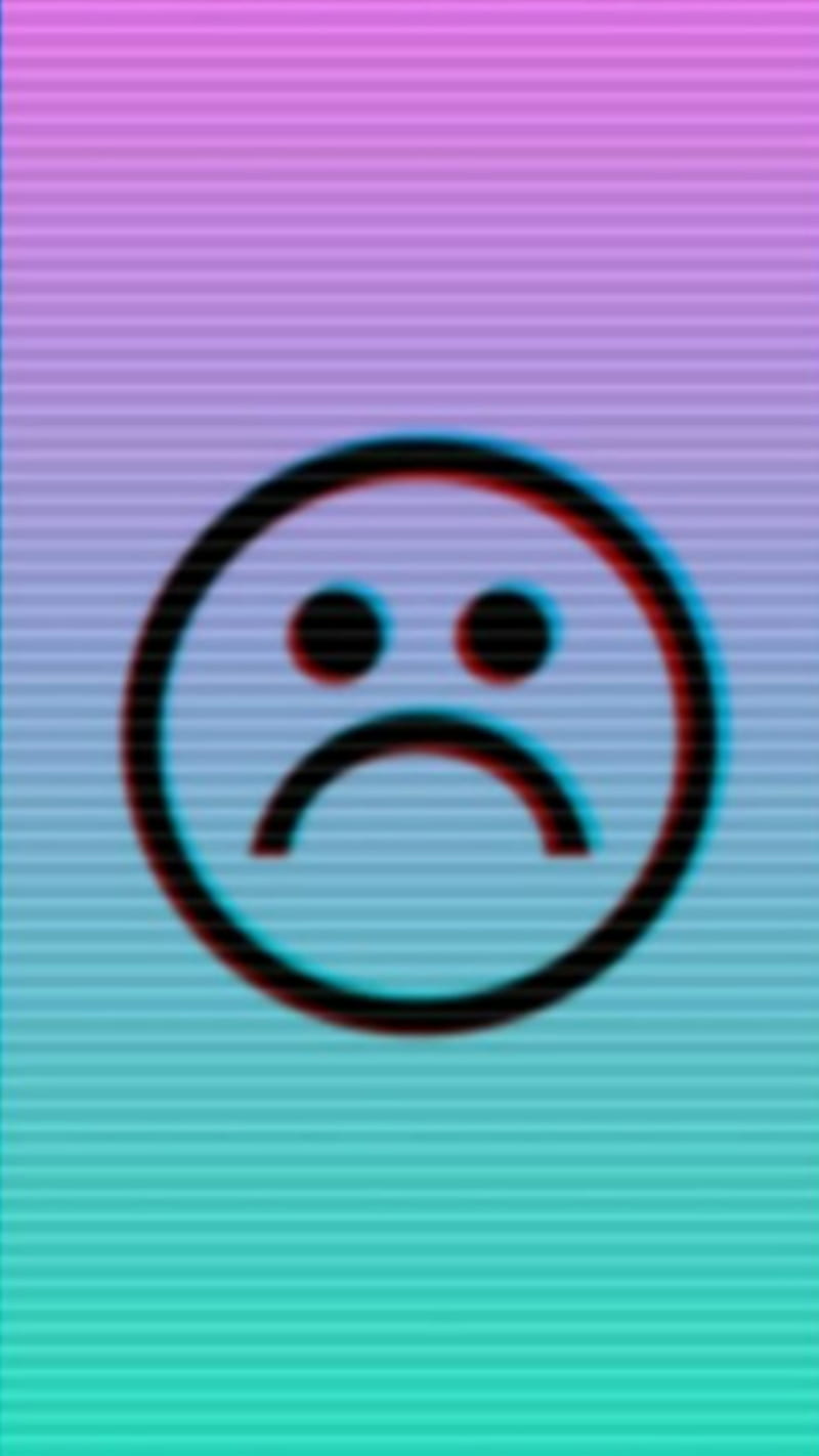 Sad emoji, colors, emoji, logo, logos, sad, sadness, tumblr, HD phone wallpaper