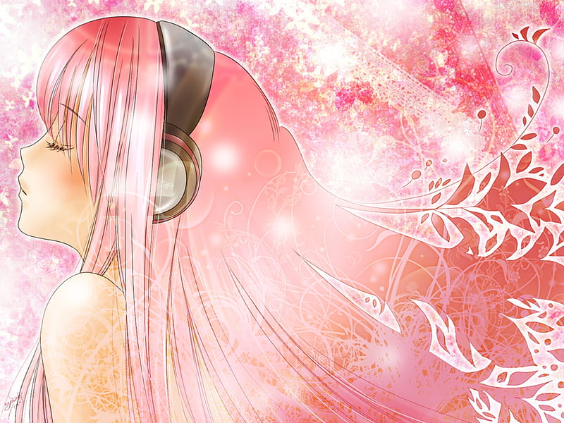 Megurine Luka, pretty, cg, megurine, nice, anime, aqua, flowers, beauty ...