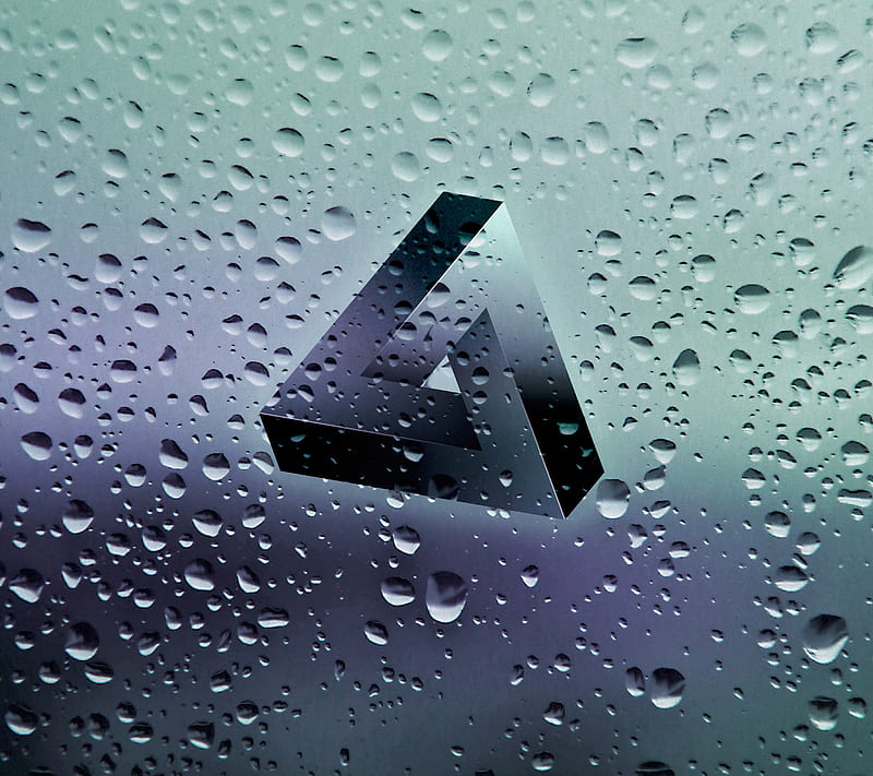 Possibly Impossible, clean, cool, drops rain, soft, triangle, HD wallpaper