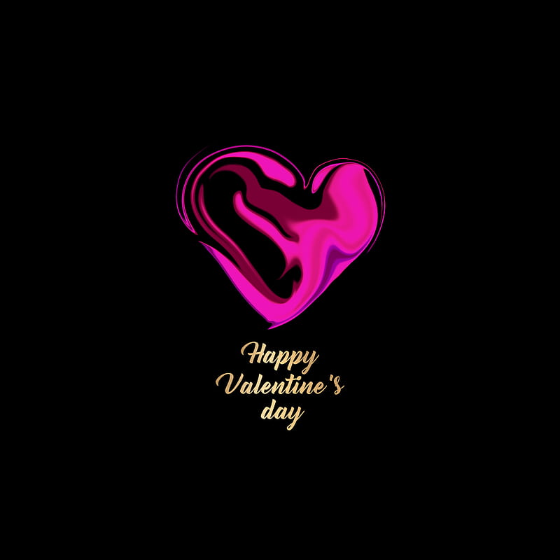 Happy Valentine's day, February 14, I love you, Valentine, Valentine’s day, heart, in love, love, message, romantic, HD phone wallpaper