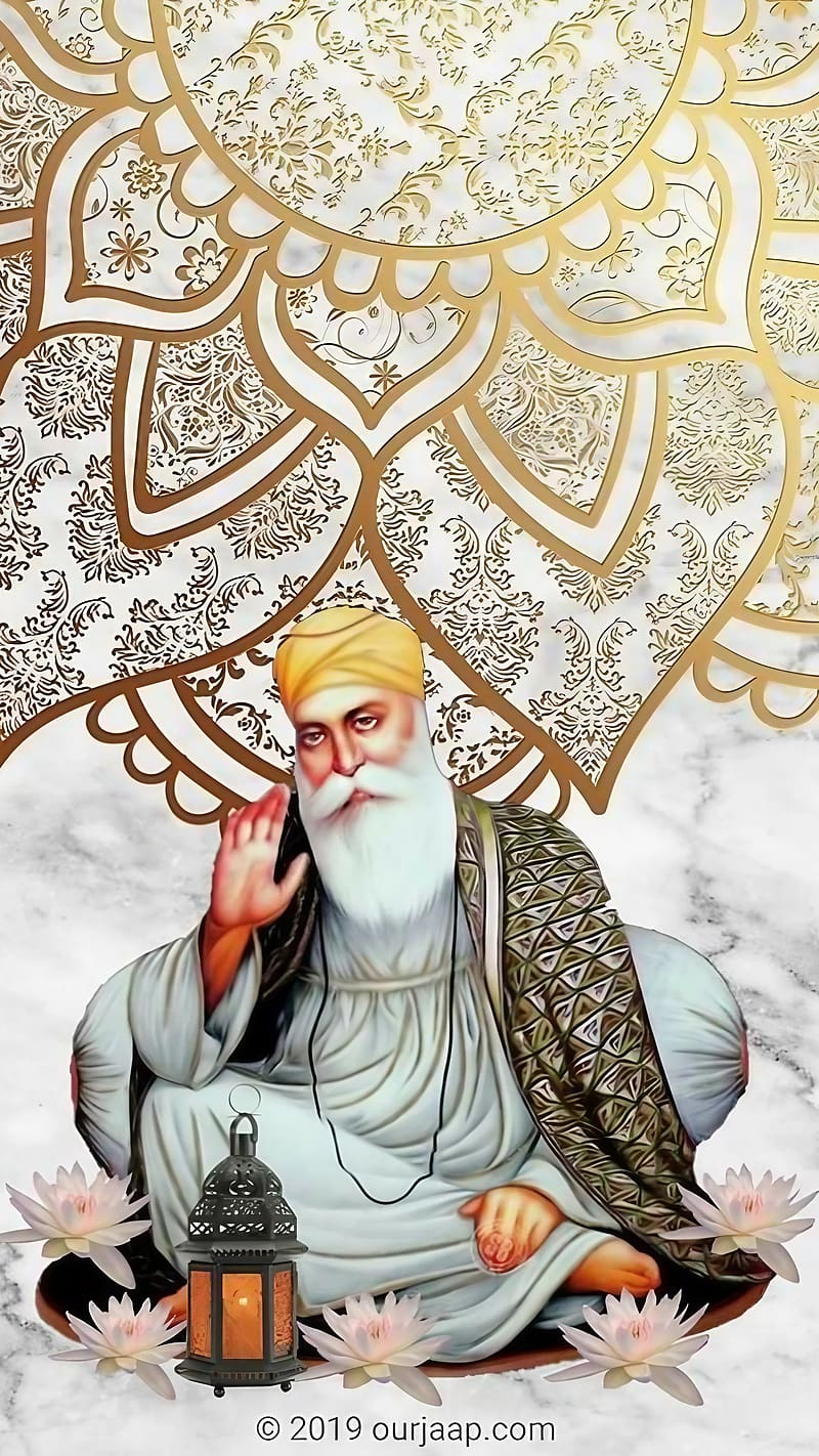 Guru Nanak Dev Ji Ka, lord guru nanak, god, bhakti, devtional, HD phone wallpaper