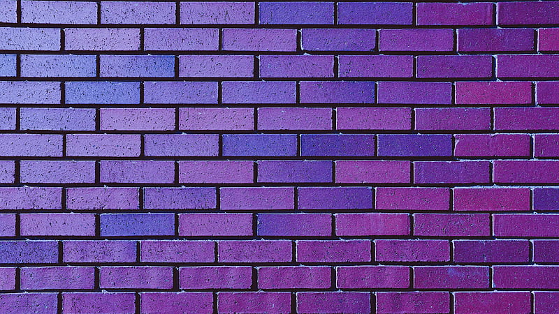 bricks, purple wall, pattern, Abstract, HD wallpaper