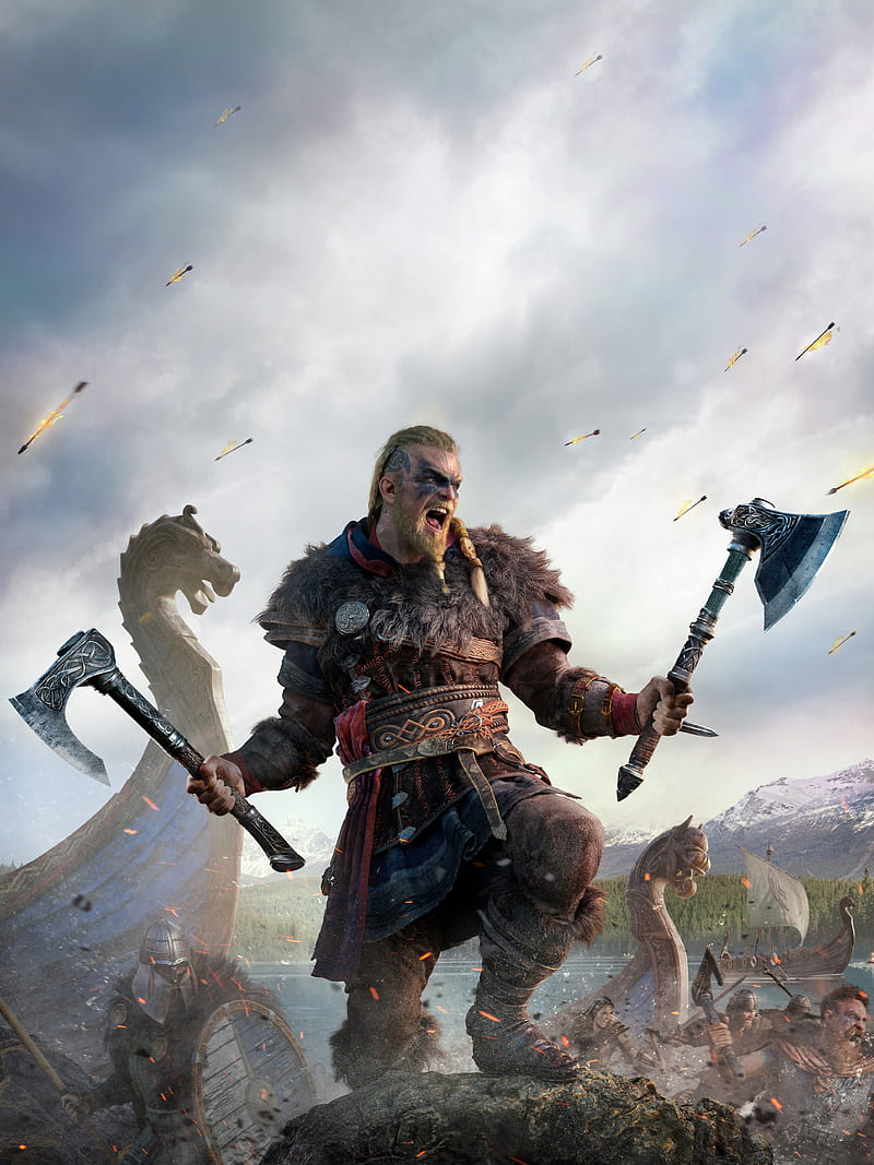 Assassins Creed Valhalla Vikings, HD phone wallpaper