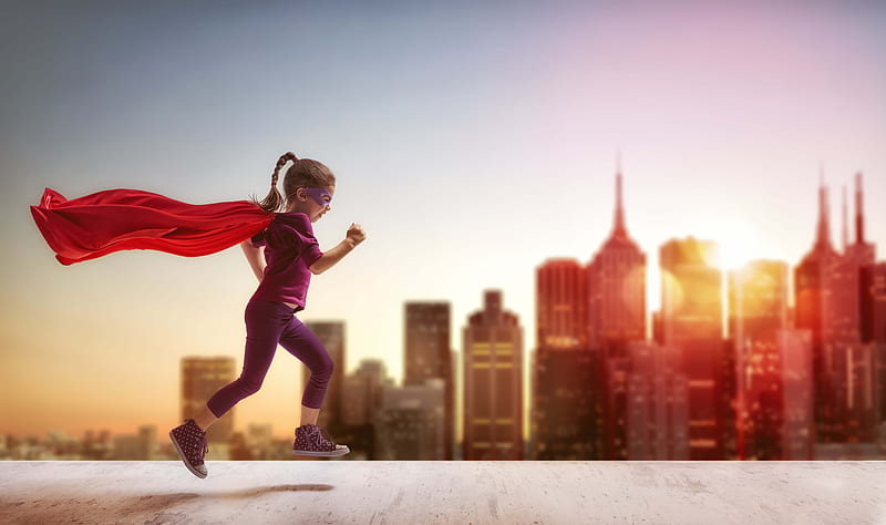 Kid Supergirl, supergirl, superheroes, HD wallpaper