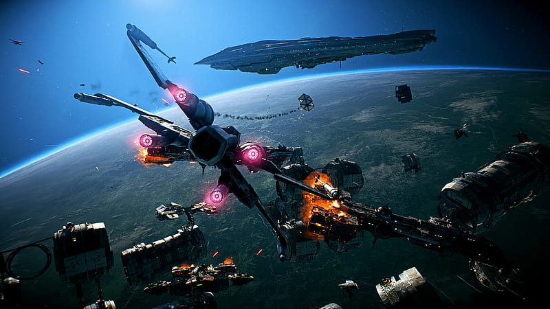 X-wing HD wallpaper: Bạn đã sẵn sàng để thảm đường phía trên cùng khí quyển trong chiếc tàu X-wing? Hãy tải về hình nền HD này để cảm nhận trọn vẹn sức mạnh của Star Wars và tàu chiến X-wing đầy huyền thoại!