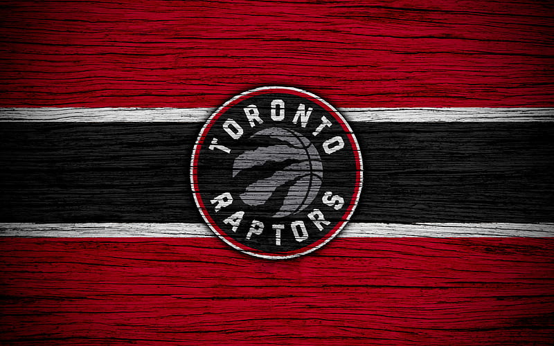 Toronto Raptors, Emblem, Canadian team, NBA, wooden, Basketball, Logo, Sport, wood, HD wallpaper