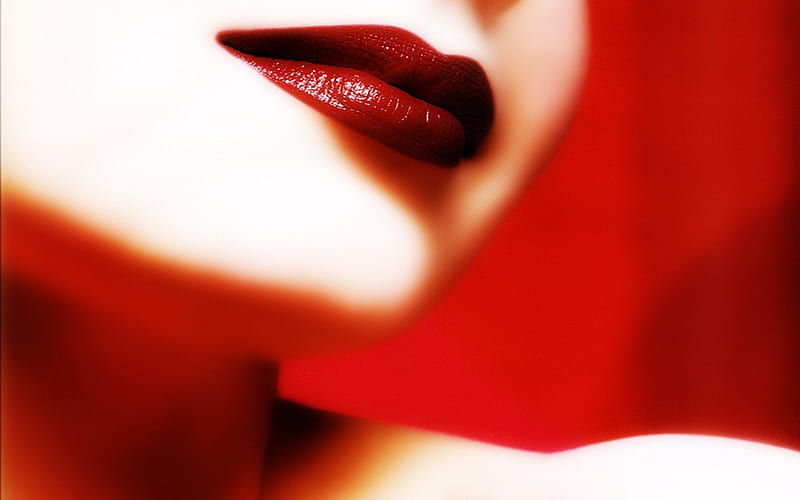 Perfect Lips, pretty, red, kissable, full, HD wallpaper