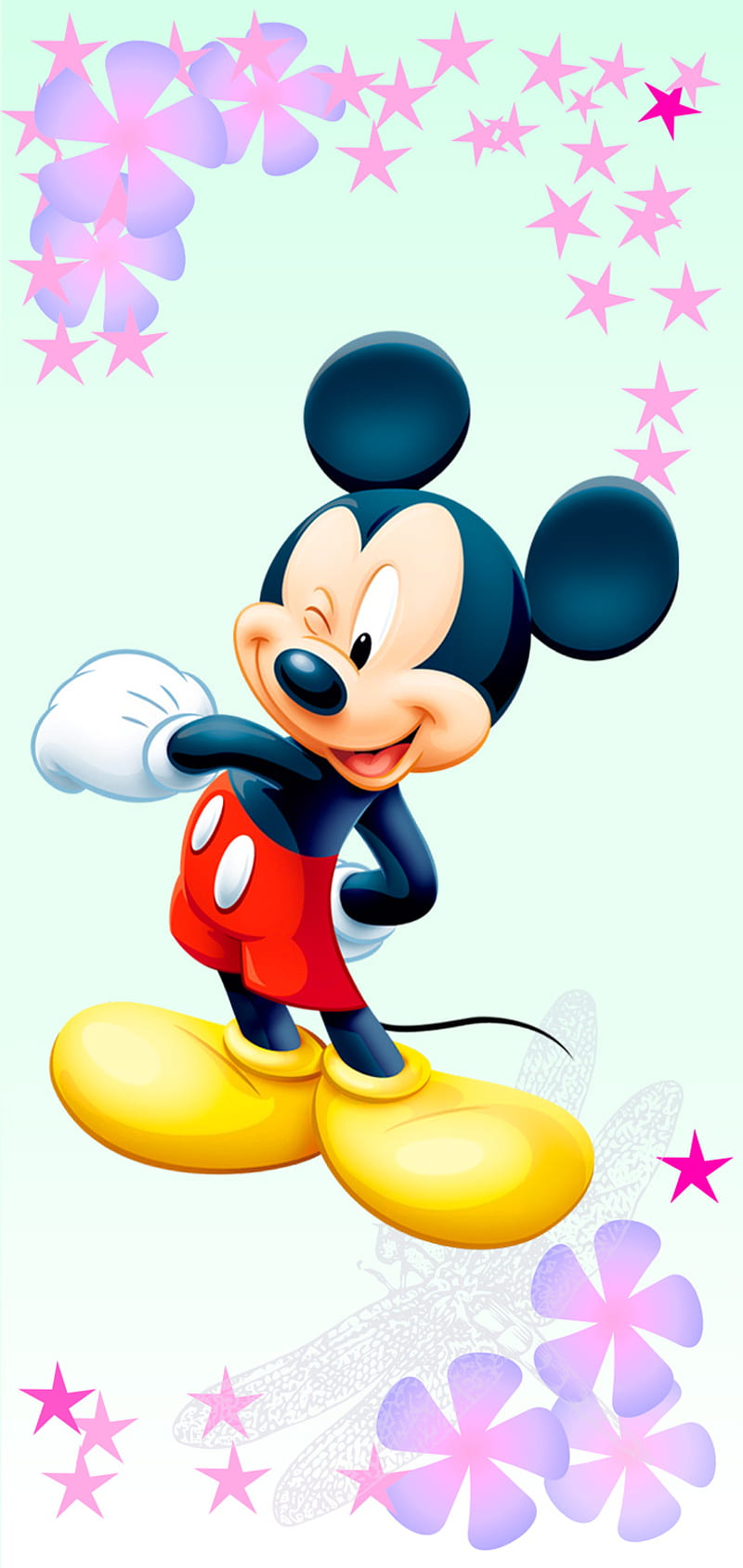 Mickey Mouse 18, cartoon, disney, mickey mouse, HD phone wallpaper