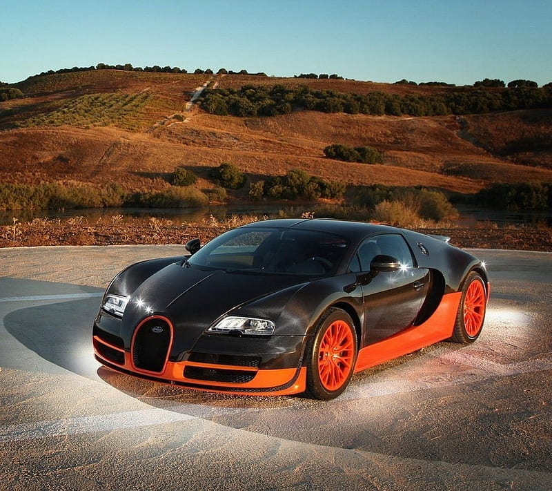 Car Bugatti Veyron, auto, vehicles, HD wallpaper