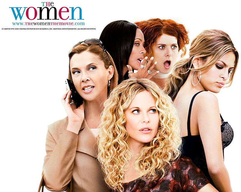 The Women, meg ryan, wealthy, eva mendes, comedy, annette bening, society women, american, HD wallpaper