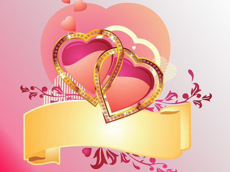 corazones, valentine day, romantic, love, colours, HD wallpaper