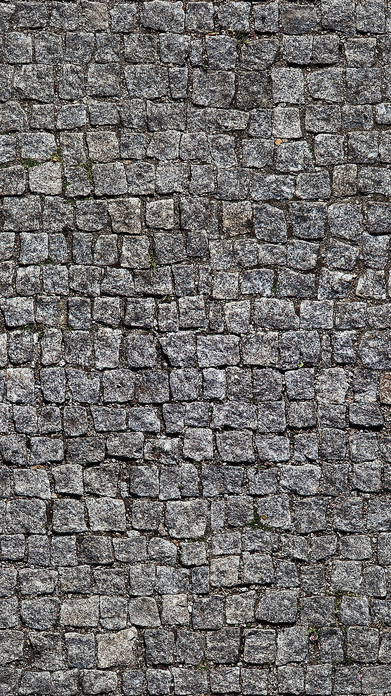 Road Surface, black white, cobblestone, gray, old, HD phone wallpaper