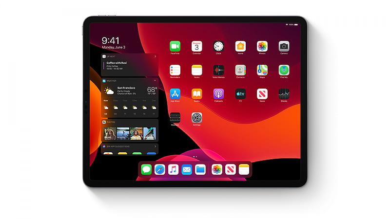 iPadOS, dark, interface, GUI, WWDC 2019, HD wallpaper