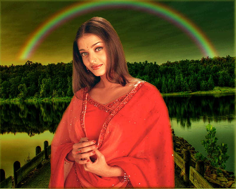 Aish By Arunava, bollywood, actress, HD wallpaper