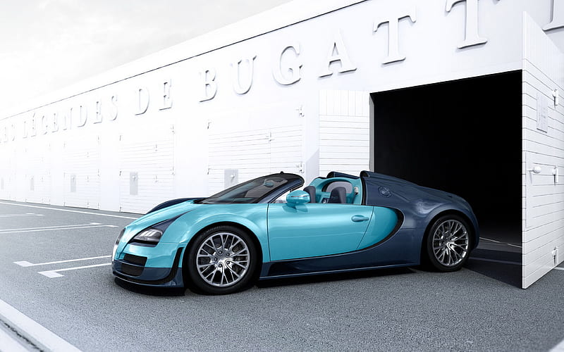 Bugatti Veyron Grand Sport Vitesse hypercars, Bugatti Veyron, sportcars, Bugatti, HD wallpaper