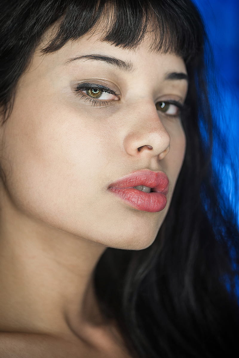 Esteban Montoya, face, , portrait, women, model, HD phone wallpaper