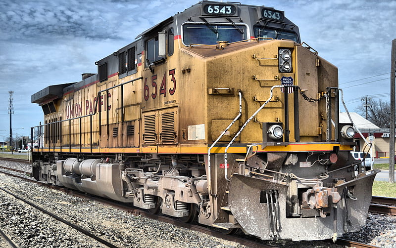 Union Pacific 6543, rail, train, trains, HD wallpaper