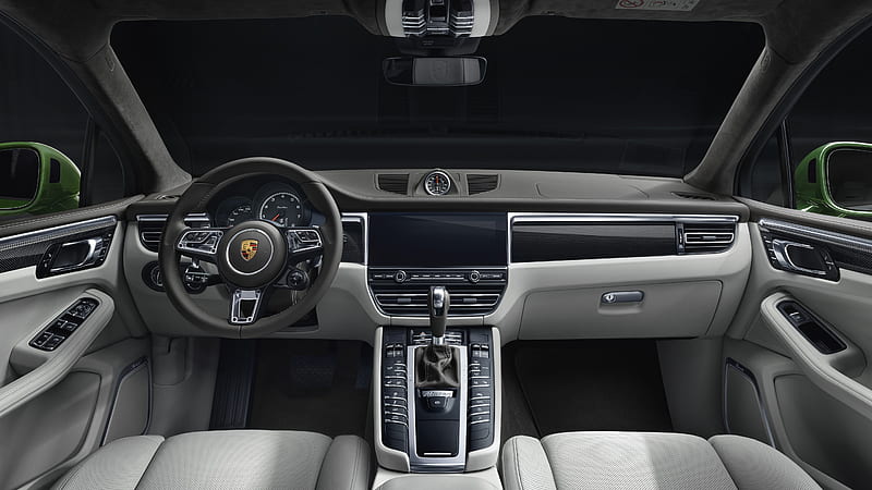 Porsche Macan Turbo, interior, 2019 cars, SUV, crossover, HD wallpaper