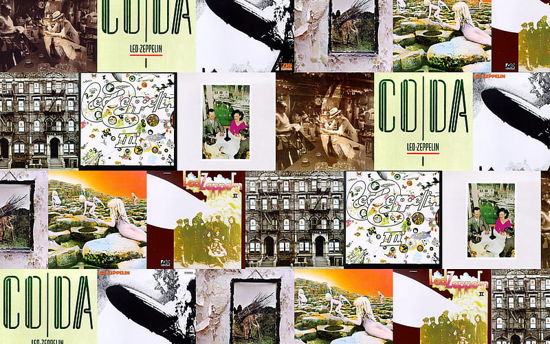 Led Zeppelin Collage, rock, plant, led, john, classic, music, zeppelin, collage, jimmy, jones, paul, robert, hard, bonham, heavy, page, album, HD wallpaper