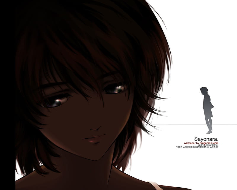 Neon Genesis Evangelion, sayonara, rei, nge, neon, evangelion, HD wallpaper