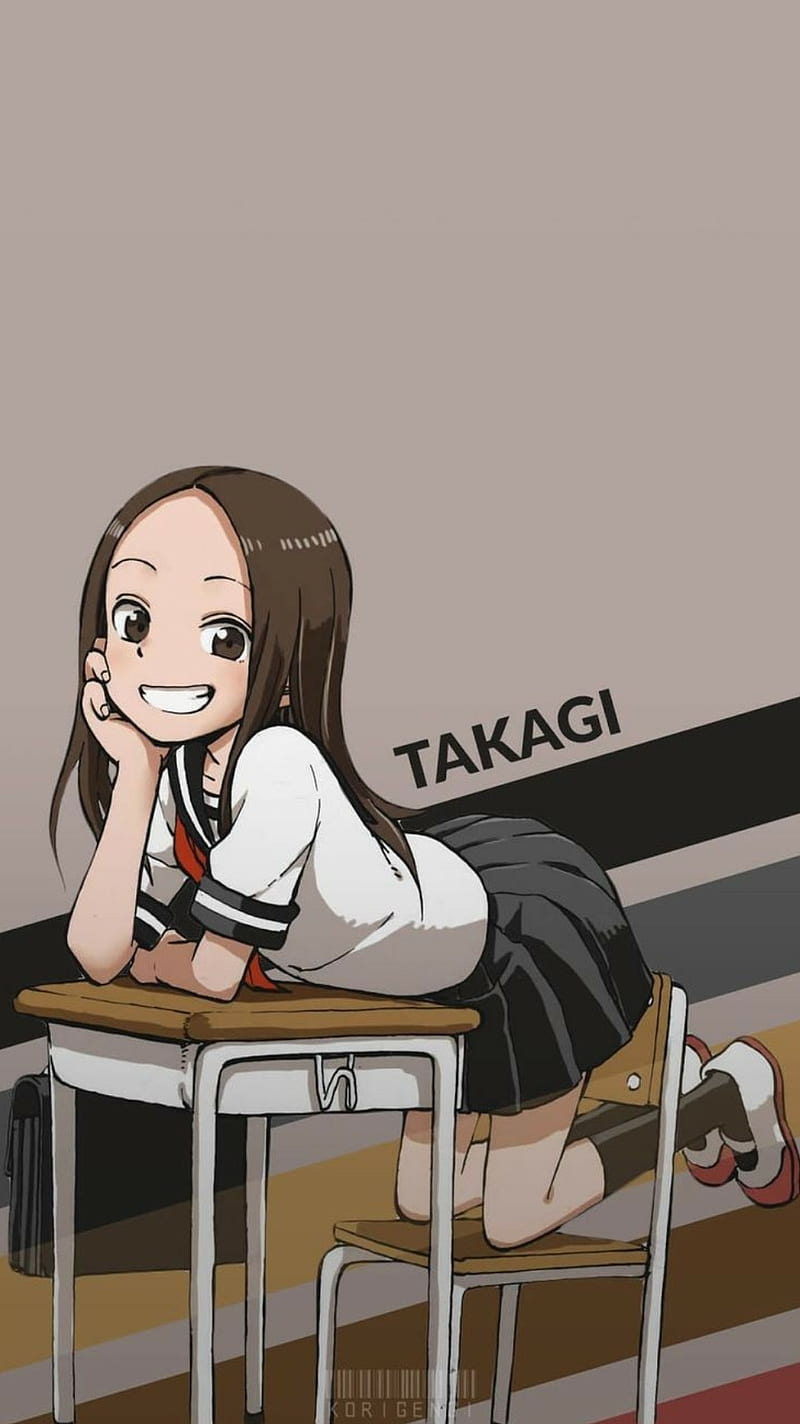 Takagi san, anime, colegial, manga, romance, HD phone wallpaper