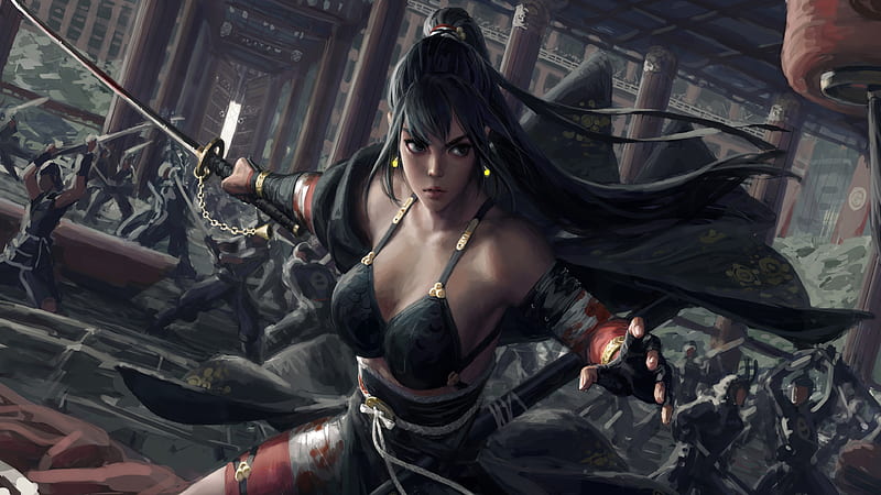 Fantasy, Women Warrior, HD wallpaper
