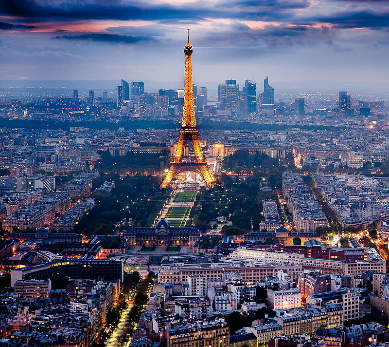 Night In Paris, city, lights, Eiffel Towel, HD wallpaper
