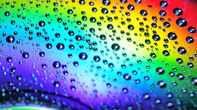 Bright Water Drops on Rainbow, colorful, rainbow, abstract, cool, water,  bright, HD wallpaper | Peakpx