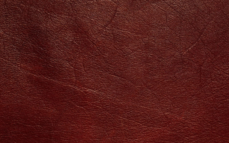 Red leather background, macro, leather patterns, leather textures