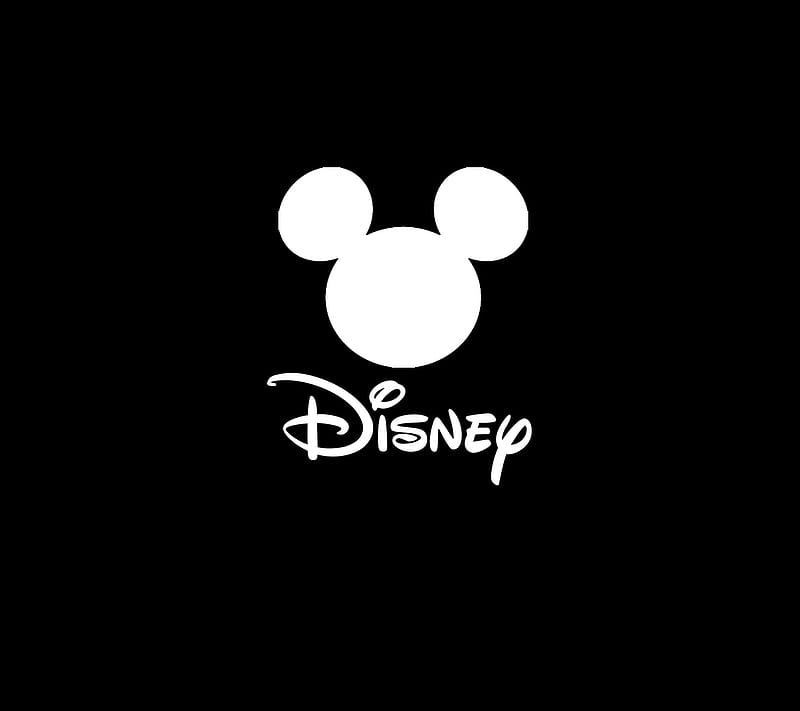 Disney Logo Black, disney, logo, mickey, mouse, HD wallpaper