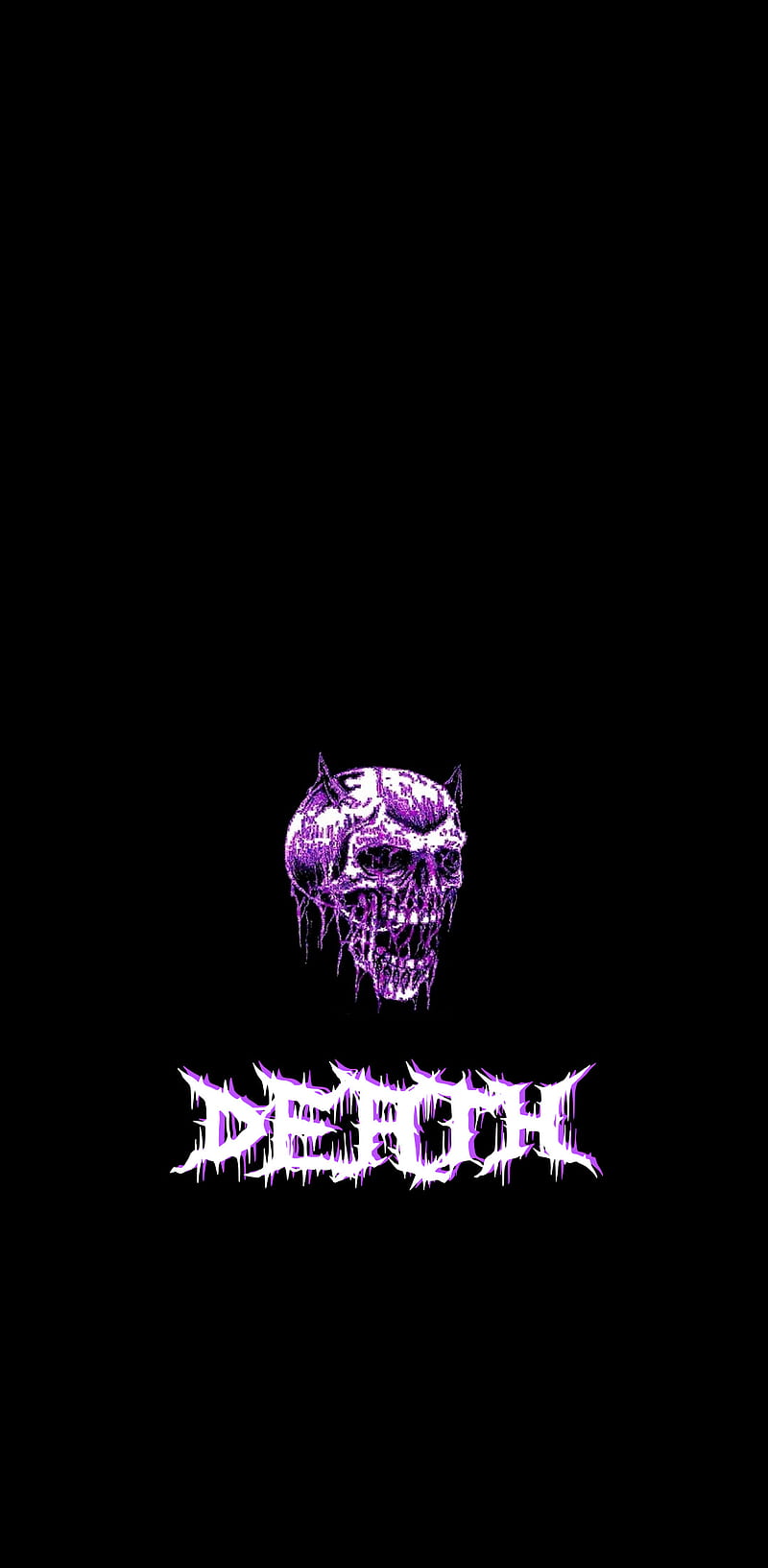 Death, electric blue, magenta, #phonk, #death, HD phone wallpaper