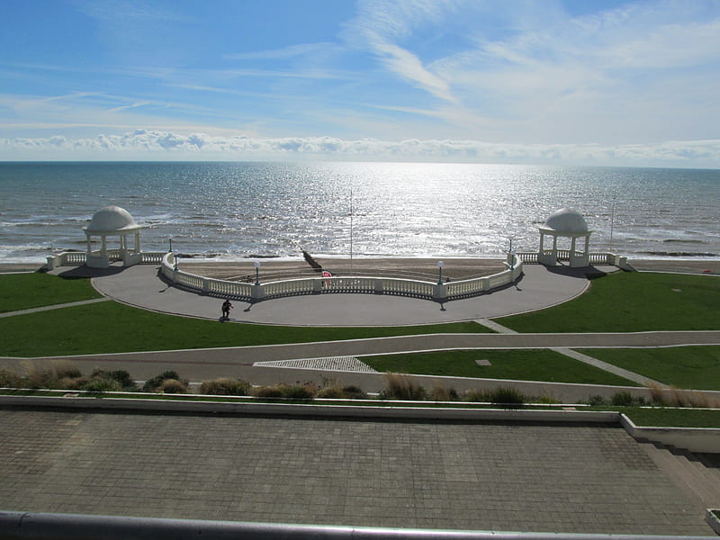 Domes & Balustrades, Seafronts, Sussex, Bexhill, Ballustrades, Domes, HD wallpaper