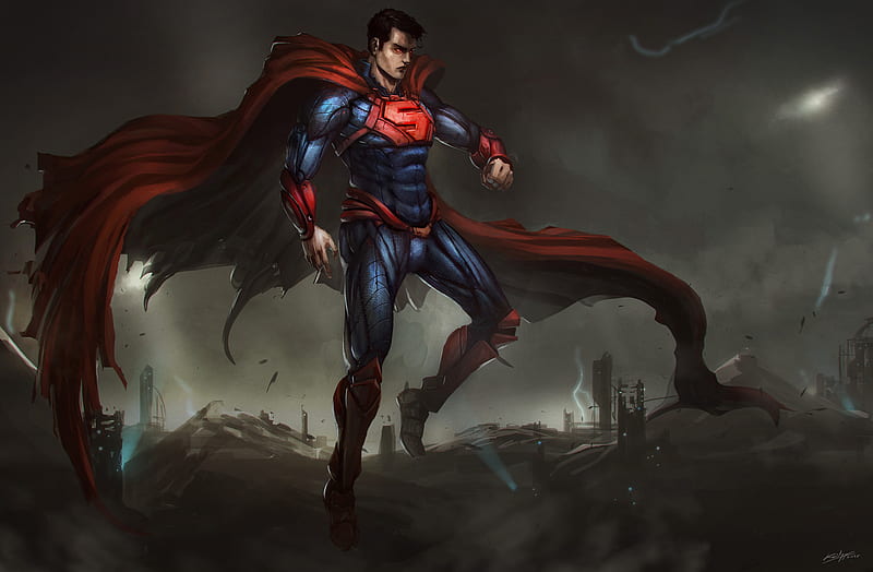 Superman Dc Comics Hero, superman, artwork, artist, , superheroes, HD wallpaper