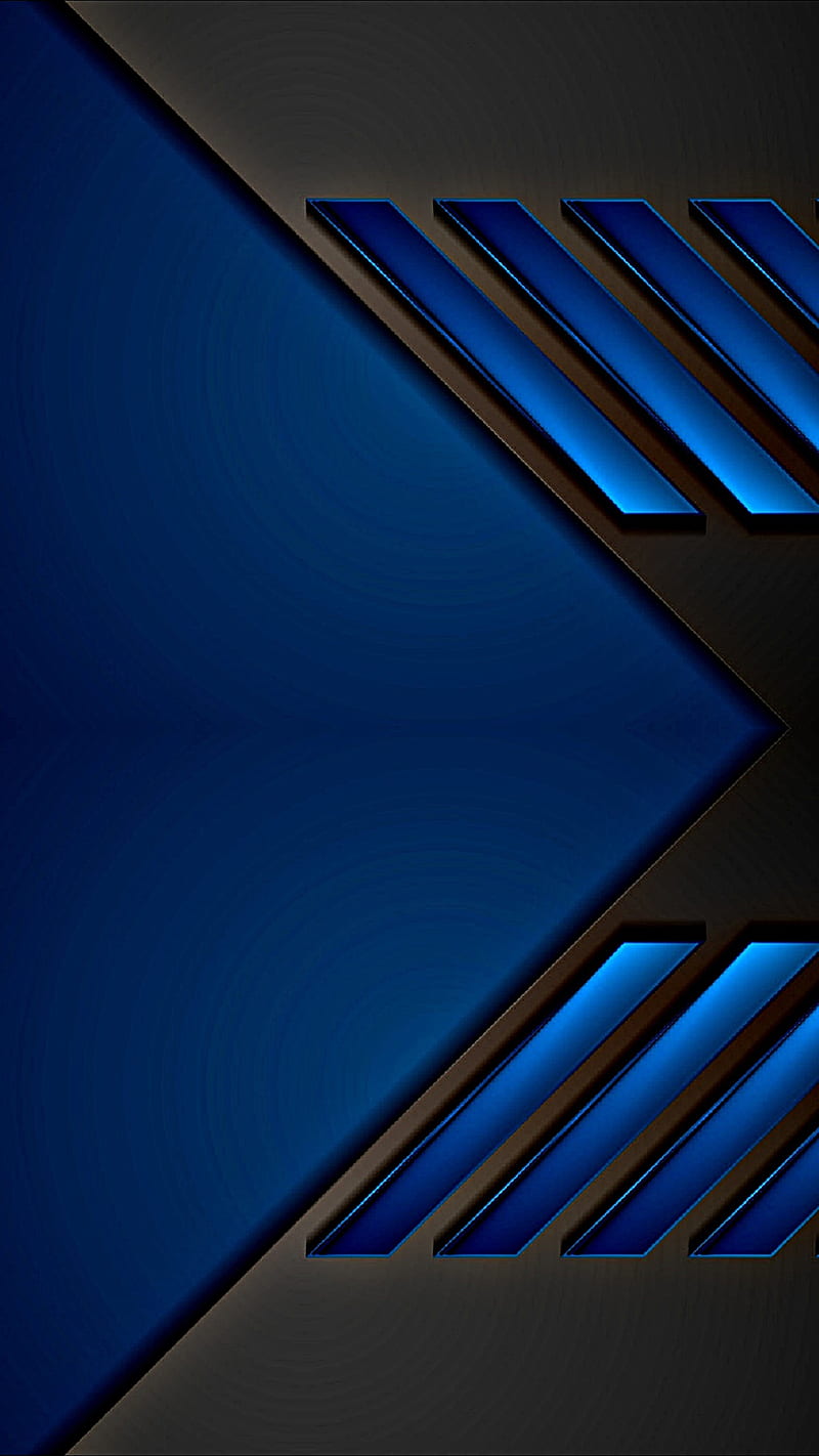 Material design 0198, abstract, android, black, blue, geometric, lines, modern, tech, HD phone wallpaper
