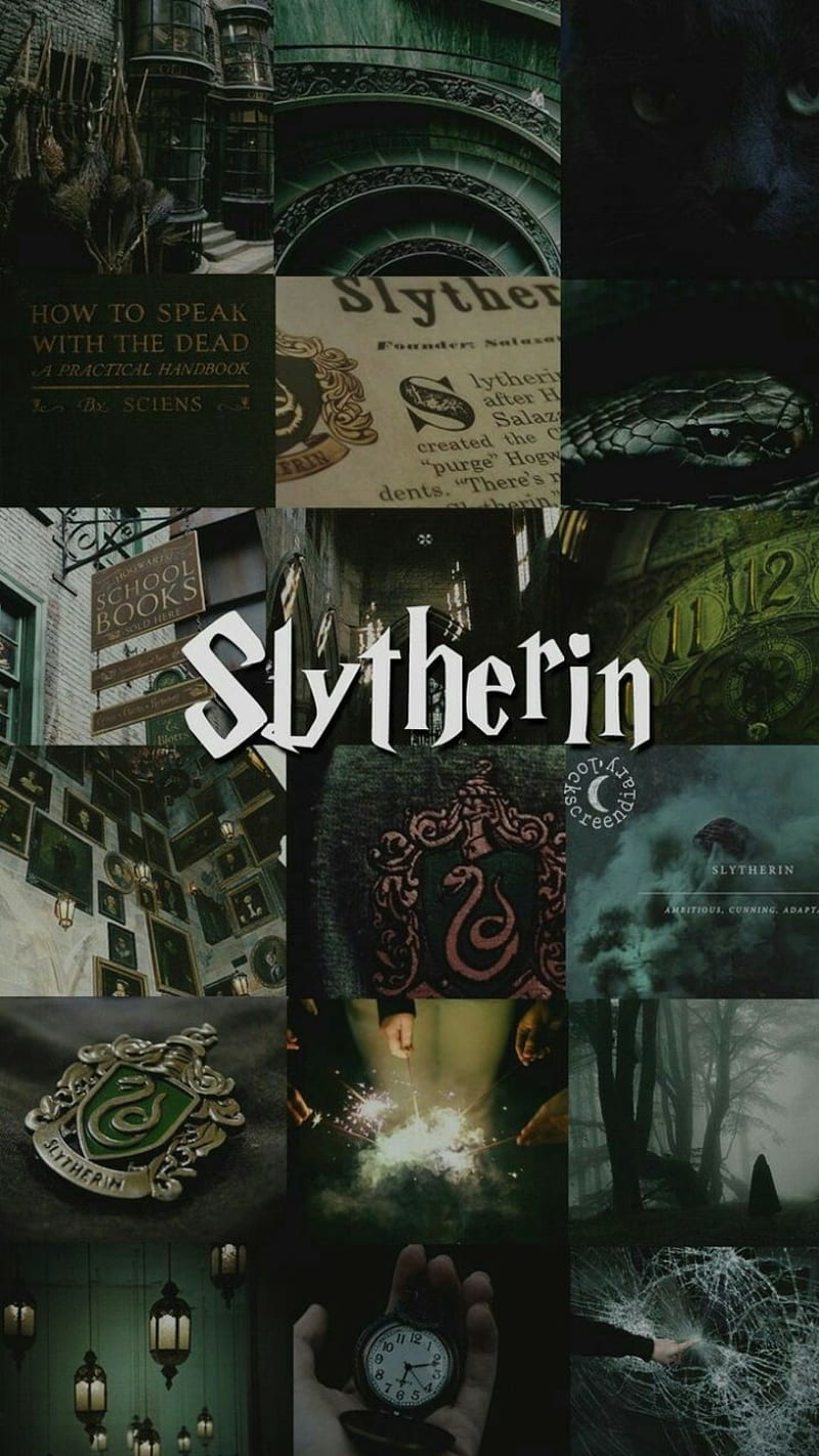 Slytherin Collage, harry potter, hermione, ron, HD phone wallpaper | Peakpx
