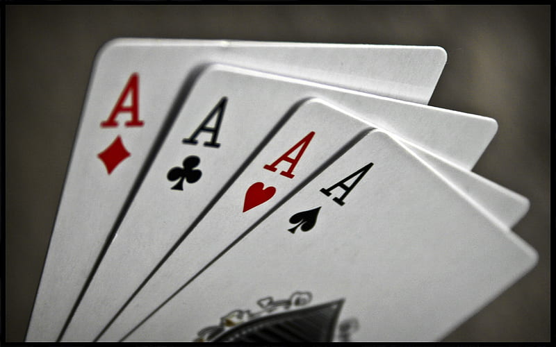 Aces, gambling, blackjack, poker, cards, HD wallpaper