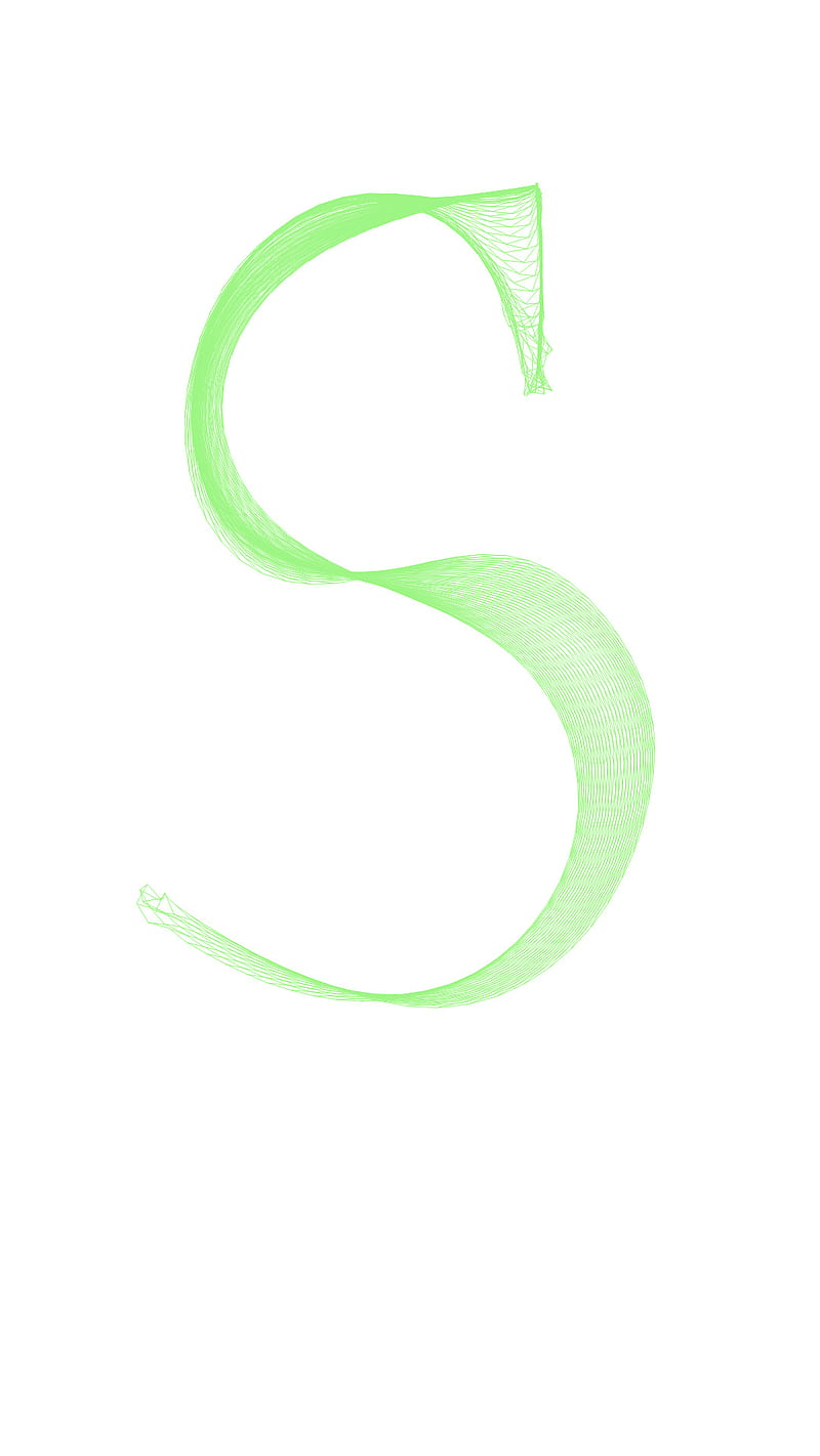 Letter S, alphabet, green, letters, HD phone wallpaper