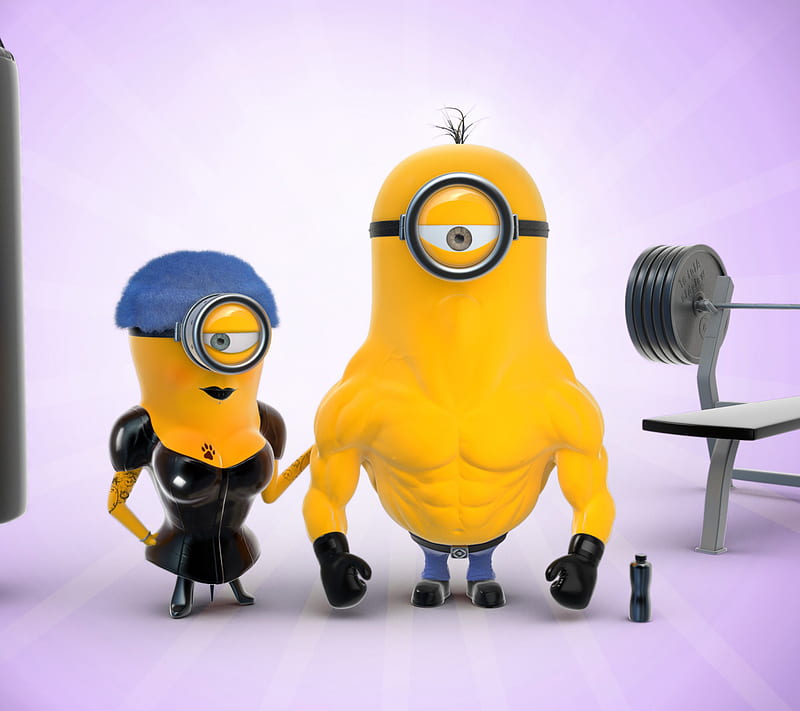 Minions Gym, awesome, love, HD wallpaper | Peakpx
