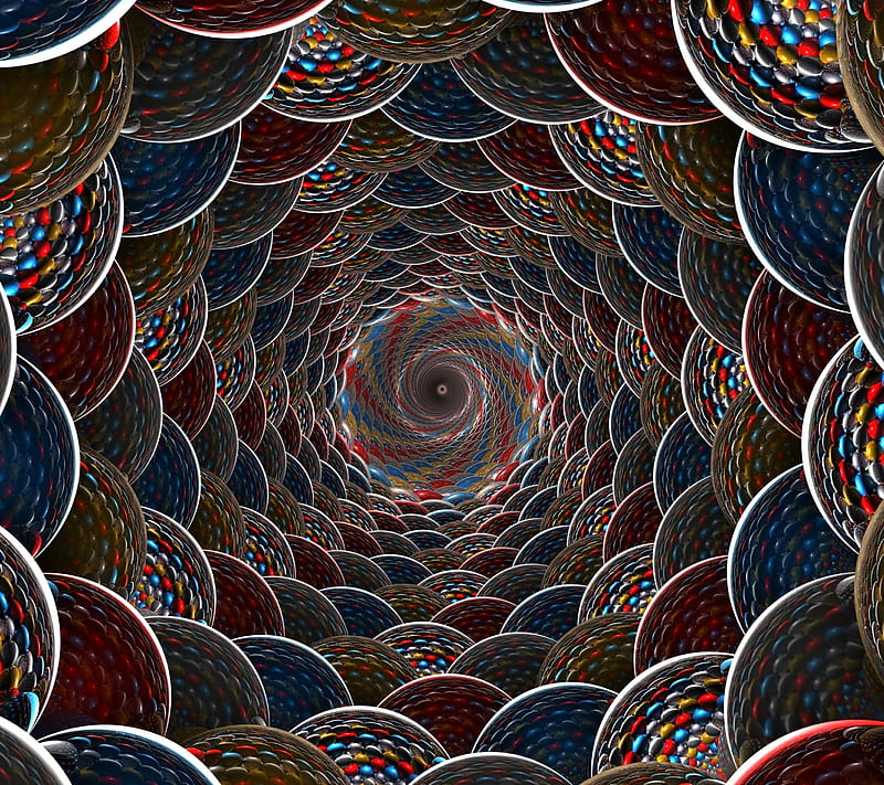 Spirals, 3d, abstract, spiral, HD wallpaper