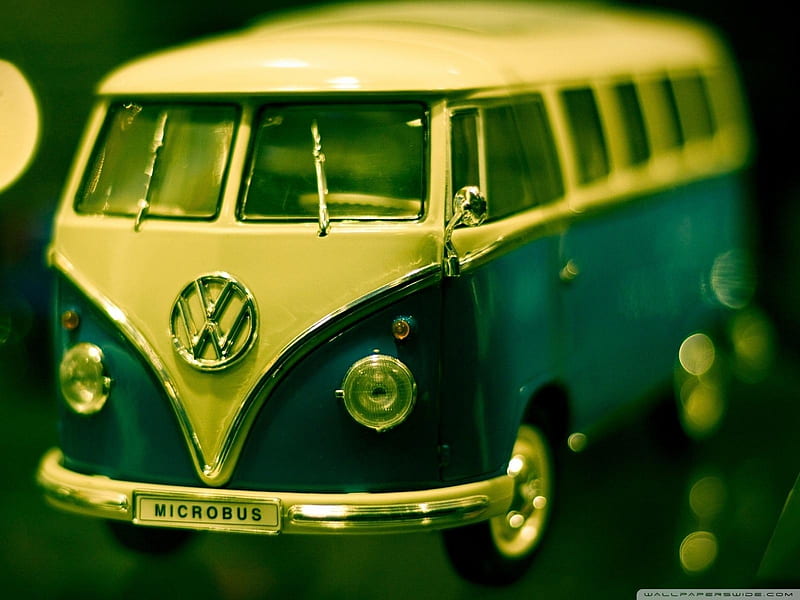 VW Bus, Green, Old, Transport, Bus, Van, HD wallpaper