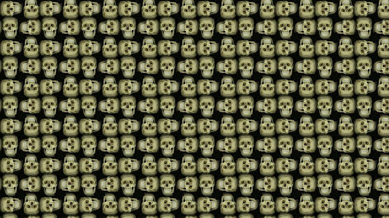 Skulls go round background, backgound, Skulls Halloween , Gimp, patterns, HD wallpaper