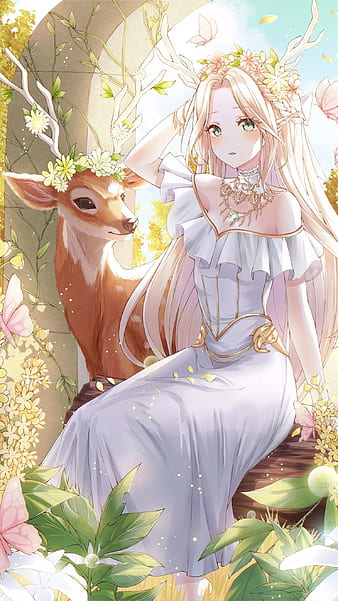 Anime picture a deer of nine colors 1759x2640 733204 es