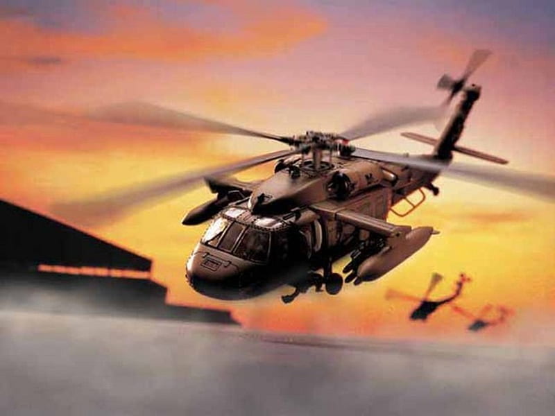 Blackhawk, aircraft, military aircraft, helicopter, HD wallpaper