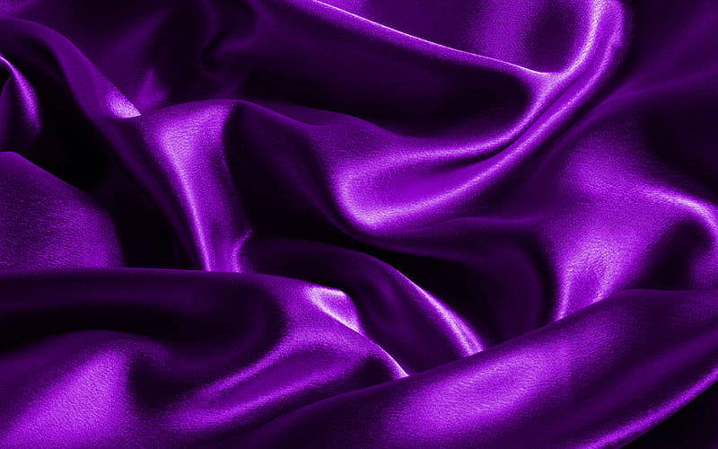 violet satin background, macro, violet silk texture, wavy fabric texture, silk, violet satin, fabric textures, satin, silk textures, violet fabric texture, violet satin texture, violet fabric background, HD wallpaper