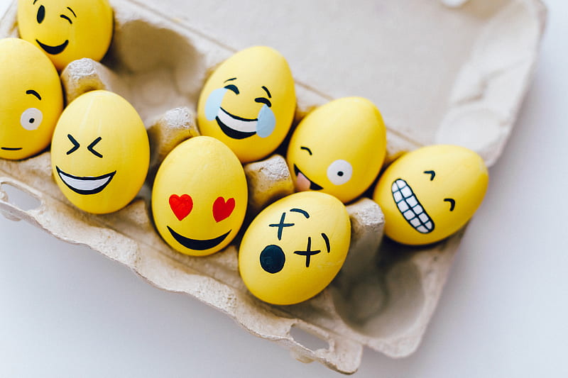 Yellow and White Smiley Face, HD wallpaper